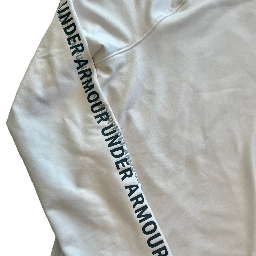 Under Armour White Coldgear Loose Fit Sweatshirt YXL - Picture 2 of 7